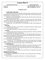 Bài giảng Leson plan 6(full)