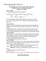 Bài giảng de thi HSG hóa 8