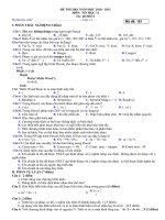 Tài liệu De thi HK I 2010_2011_4 de