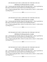 Tài liệu ĐÊ KSCL  HỌC KỲ I  Địa 8