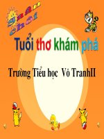 Bài giảng Tuoi tho kham pha