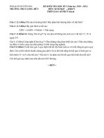 Tài liệu Đề kiểm tra học kì I 2010 - 2011