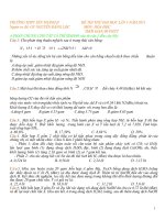đề thi thử đại học cưc hay
