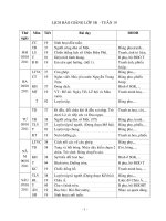 Bài soạn giáo án tuần 19 lớp 5