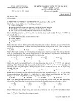 Bài soạn de thi thu DH co dap an 2011