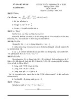 Gián án 10 đề-đ/án tuyển sinh các tỉnh10-11