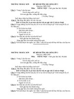 Tài liệu ĐỀ THI HSG KHỐI 3- 2011