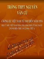Sử12- bài 17 : nước VNDCCH 2/9/45-19/12/46