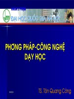 Phương pháp - công nghệ dạy học