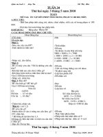 Bài soạn giao an buoi 1 tuan 34 lop 3