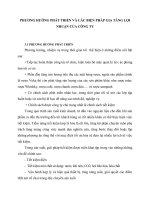 PHƯƠNG HƯỚNG PHÁT TRIỂN VÀ CÁC BIỆN PHÁP GIA TĂNG LỢI NHUẬN CỦA CÔNG TY