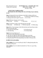 Gián án Đề thi HKI 10-11