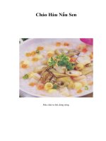 Cháo Hàu Nấu Sen