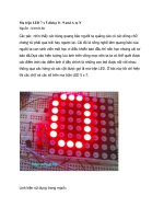 Ma trận LED 7 x 5 dislay 0 - 9 and A to N