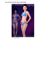 Bài giảng Ứng viên miền nam khoe với bikini