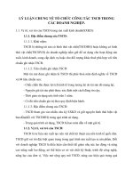 LÝ LUẬN CHUNG VỀ TỔ CHỨC CÔNG TÁC TSCĐ TRONG CÁC DOANH NGHIỆP