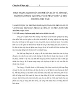 THỰC TRẠNG HẠCH TOÁN CHI PHÍ SẢN XUẤT VÀ TÍNH GIÁ THÀNH SẢN PHẨM TẠI CÔNG TY CỔ PHẦN NƯỚC VÀ MÔI TRƯỜNG VIỆT NAM