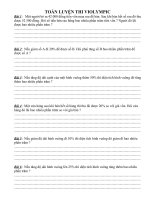 Bài giảng TOÁN LUYỆN THI VIOLYMPIC