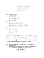 Bài soạn Đề kiểm tra lớp 6 KH II