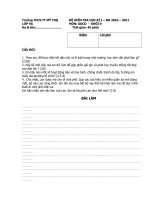 Bài soạn DE THI HKI GDCD 9