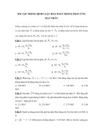 Tài liệu Bài Tập về ĐLBT trong phản ứng hạt nhân