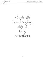 Gián án CHUYÊN ĐỀ POWER POINT