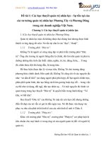 Gợi ý làm đề tài quản trị nhân lực