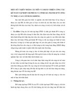 một số ý kiến nhằm cải tiến và hoàn thiện công tác kế toán tập hợp chi phí sx và tính giá thành sp ở công ty nhựa cao cấp hàng không