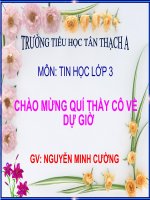 Bài soạn Tập gõ hàng phím dưới