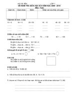 Đế thi HSG Toán HKII