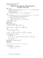 Gián án ĐỀ THI HỌC SINH GIỎI + DAP AN TOAN 9 HAY 1