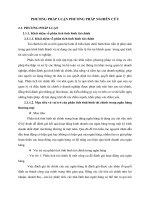 PHƯƠNG PHÁP LUẬN PHƯƠNG PHÁP NGHIÊN CỨU