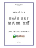 Bài tập Giải tích 12 