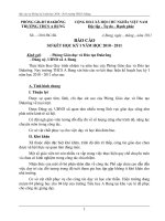 Bài giảng Báo cáo sơ kết học kỳ I năm học 2010 2011