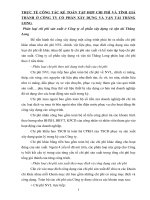 THỰC TẾ CÔNG TÁC KẾ TOÁN TẬP HỢP CHI PHÍ VÀ TÍNH GIÁ THÀNH Ở CÔNG TY CỔ PHẦN XÂY DỰNG VÀ VẬN TẢI THĂNG LONG