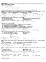 Gián án Trắc nghiệm học kì 2