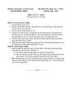 Tài liệu Đề kiểm tra HK 1 năm học 2010-2011