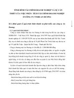 TÌNH HÌNH TÀI CHÍNH DOANH NGHIỆP VÀ SỰ CẦN THIẾT CỦA VIỆC PHÂN  TÍCH TÀI CHÍNH DOANH NGHIỆP Ở CÔNG TY TNHH AN DƯƠNG