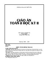 Tài liệu Giáo án HH 8 HKII