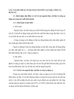 CÁC VẤN ĐỀ CHUNG VỀ KẾ TOÁN NGUYÊN VẬT LIỆU CÔNG CỤ DỤNG CỤ