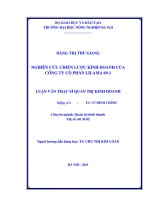 Nghiên cứu chiến lược kinh doanh của công ty cổ phần lilama 69 1; 