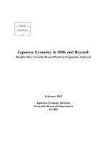Japanese Economy in 2006 and Beyond: Despite Slow Growth, Record Postwar Expansion Achieved