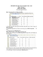 Tài liệu Tiết 36 - Kiểm tra học kì I - TH (Đề)