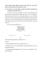 THỰC TRẠNG HOẠT ĐỘNG THANH TOÁN QUỐC TẾ TẠI NGÂN HÀNG CÔNG THƯƠNG CHI NHÁNH CỬA LÒ