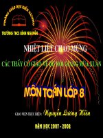 Gián án Tiết 48. các TH đồng dạng của tam giác vuông