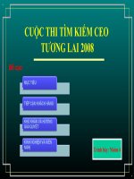 CUỘC THI tìm KIẾM CEO TƯƠNG LAI 2008 
