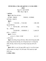 Tài liệu DE THI KHAO SAT HSG VONG 1