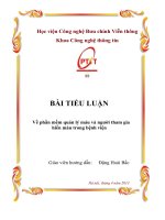 Phương pháp luận và nghiên cứu khoa học_Đề tài_ Phần mềm quản lý máu và ngư