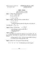 Bài soạn Đề kiểm tra HK 1. 2010-2011