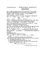 Gián án đê kt môn hóa 9  kì 1 2010- 2011